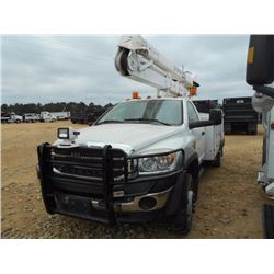 2008 STERLING BULLET BUCKET TRUCK, VIN/SN:3F6WK76AG351882 - S/A, CUMMINS TURBO DIESEL ENG, A/T, 4X4,