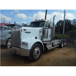 2007 KENWORTH W900 TRUCK TRACTOR, VIN/SN:1XKWDB9XX7J199819 - T/A, 475 HP CAT C15 ACERT ENG, 10 SPD T