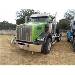 2000 KENWORTH T800 WRECKER, VIN/SN:1NKDGGGG20R863014 - T/A, CAT 3406 ENG, 13 SPD TRANS, ENGINE BRAKE