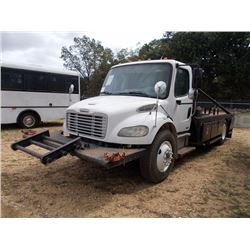 2007 FREIGHTLINER BUSINESS CLASS FLATBED BOOM TRUCK, VIN/SN:1FYACWDDC87HY73403 - S/A, C7 CAT DIESEL 