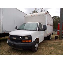 2008 CHEVROLET BOX TRUCK, VIN/SN:1GBJG31K581130545 - S/A, GAS ENG, A/T, 15' AMERICAN CARGO BOX BODY,