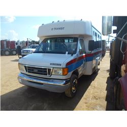 2003 FORD E350 BUS VIN/SN:1FDWE35L73HA62786 -15 PASSENGER, V8 GAS, A/T, WHEELCHAIR ACCESSILBE, ODOME