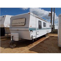 1996 FOUR WINDS TRAVEL TRAILER, VIN/SN:47CT20T22T2072619 - T/A, 36' LENGTH, 1 SLIDE-OUT