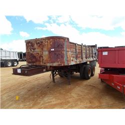 1963 FONTAINE DUMP TRAILER, VIN/SN:TT209170 - T/A, 23' LONG, 10.00-20 TIRES (BILL OF SALE ONLY)