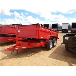 DUMP TRAILER, VIN/SN:727615 - 78" X 12', T/A, HYD, ST235/80R16 TIRES, MANUAL ROLL COVER