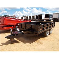 DUMP TRAILER, T/A, ELECTRIC OVER HYDRAULIC, 10' DUMP BED