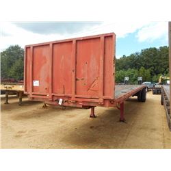 UTILITY FLATBED TRAILER, VIN/SN:TUY1S242XFA231701 - T/A, 42' X 96" SLIDING TANDEM, 11R24.5 TIRES