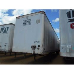1996 UTILITY VS2DC VAN TRAILER, VIN/SN:1UYUS2535TP012706 - T/A, 53' LENGTH BARN DOOR, 295/75R22.5 TI