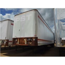 1985 FRUEHAUF VAN TRAILER, VIN/SN:2V04825FE023067 -T/A, 48', BARN DOOR, 285/75R24.5 TIRES ON STEEL D