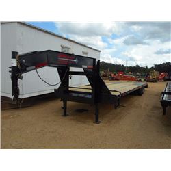 CALIBER GOOSENECK TRAILER, VIN/SN:TC6834 - T/A, 8' WIDE, 40' LENGTH, 20,000#, DOVETAIL, FOLD UP RAMP