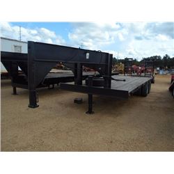 2000 HOMEMADE GOOSENECK TRAILER, VIN/SN:AL07HM00700025851 - T/A, 32' LENGTH RAMPS