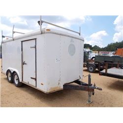 PACE TRAILER, VIN/SN:4FPUB142XWG026578 - 7' X 14', ENCLOSED, ST225/75R15 TRIES