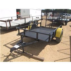 UTILITY TRAILER, - 5' X 8', FOLD UP RAMP