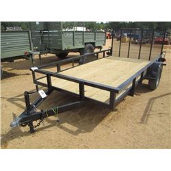 TAG TRAILER, - FOLD DOWN RAMP, 205/75D15 TIRES