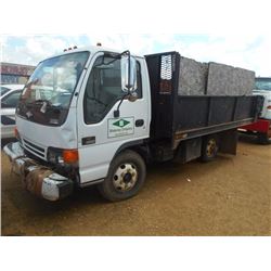 2001 CHEVROLET 4500 FLATBED DUMP, VIN/SN:J8BC4B15217004994 - TURBO DIESEL ENG, 5 SPD TRANS, 12' DUMP