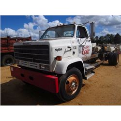 1988 GMC TOPKICK CAB & CHASSIS, VIN/SN:1GDM7D19JV505804 - DIESEL ENGINE, 5 SPD TRANS, ODOMETER READI