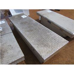 TOOL BOX, ALUMINUM ABOVE BED