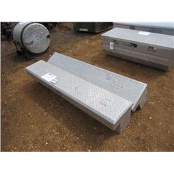 1 LOT TOOL BOXES, ALUMINUM, SIDE MTD