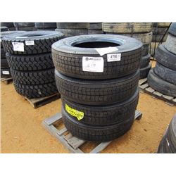 (4) (UNUSED) 295/75R22.5 TIRES