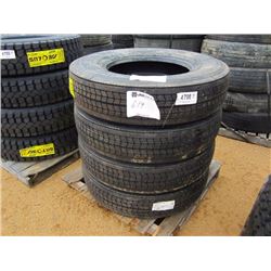 (4) (UNUSED) 11R22.5 TIRES