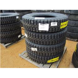 (4) (UNUSED) 11R24.5 TIRES