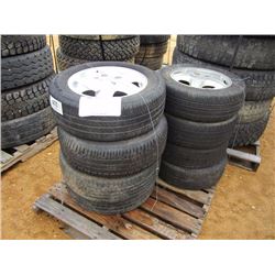 (8) P205/60R15 TIRES & RIMS