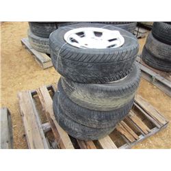 (4) P195/60R14 TIRES & RIMS