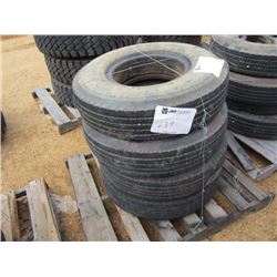 (4) 8.25R15 TIRES & RIMS