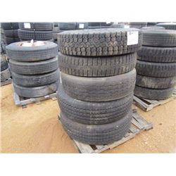 1 LOT MISC SIZE TRUCK TIRES