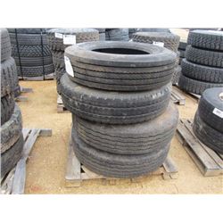 1 LOT MISC SIZE TRUCK TIRES