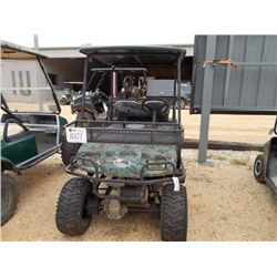 BADBOY GOLF CART, VIN/SN:882614B3 - 4X4, ALL ELECTRIC, FLIP UP REAR SEAT, GUN RACK, BASKET (48V CHAR