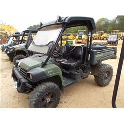 2012 JOHN DEERE 825I GATOR UTV, VIN/SN:1M0825GSACM043680 - 4X4, CANOPY, ELECTRIC DUMP BED, METER REA