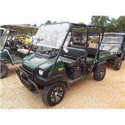 2007 KAWASAKI 3010 MULE UTV, VIN/SN:JK1AFCJ107B512202 - 2 SEATER, CANOPY, DUMP BED, METER READING 1,