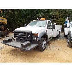 2008 FORD SUPER DUTY F550 SERVICE TRUCK, VIN/SN:1FDAF56R48EA69824 - S/A, POWERSTROKE DIESEL ENG, A/T