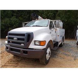 2006 FORD F750 SERVICE TRUCK, VIN/SN:3FRWF75N76V356745 - CAT C7 DIESEL ENG, 6 SPD TRANS, TOOL BODY, 