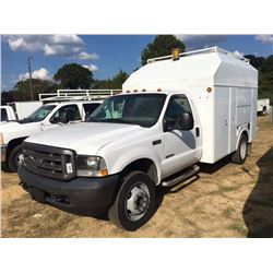 2003 FORD F550 MECHANICS TRUCK, VIN/SN:1FDAF56P43ED73291 - S/A, V8 FORD POWERSTROKE DIESEL ENG, A/T,