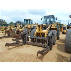 KOMATSU WA380-6 WHEEL LOADER, VIN/SN:A53578 - PIPE FORKS, ECAB W/AIR, 23.5R25 TIRES, METER READING 1
