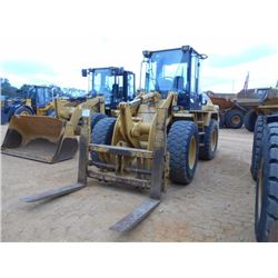 CAT 914G WHEEL LOADER, VIN/SN:PDF01143 - WICKER LUMBER FORKS, ECAB W/AIR, 17.5R25 TIRES, METER READI