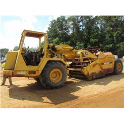 JOHN DEERE 762A MOTOR SCRAPER, VIN/SN:724979 - ELEVATING, CANOPY, 23.5-25 TIRES