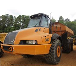 2007 CASE 340 ARTICULATED DUMP, VIN/SN:HHD00750 - ECAB W/AIR, AUTO LUBE, 29.5R25 TIRES, METER READIN