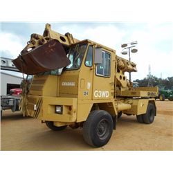 GRADALL G3WD WHEEL EXCAVATOR, VIN/SN:44155454 - TELESCOPIC BOOM, 60" BUCKET, ECAB