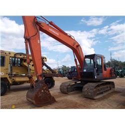 2006 HITACH ZX160LC HYDRAULIC EXCAVATOR, VIN/SN:Q006356 - 10' STICK, 36" BUCKET W/ THUMB, METER READ