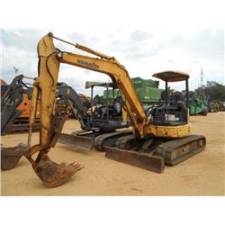 2008 KOMATSU PC50MR-2 MINI EXCAVATOR, VIN/SN:8321 - 6' 6" STICK, 17" BUCKET, THUMB, BACKFILL BLADE, 