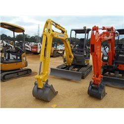 2007 YANMAR VI035-5 MINI EXCAVATOR, VIN/SN:YMRVI035V7YY51214 - 4' 6" STICK, 20" BUCKET, CANOPY, METE