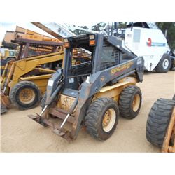 NEW HOLLAND LS 180 SKID STEER LOADER, VIN/SN:LMU00732 - PB 6000 CUTTER, CANOPY, METER READING 1,864 