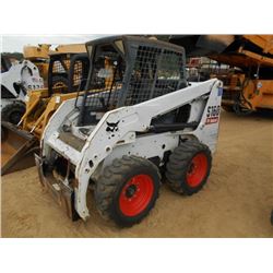 2010 BOBCAT S160 SKID STEER LOADER, VIN/SN:A3L335626 - WHEEL, 68" GP BUCKET, CANOPY, METER READING 1