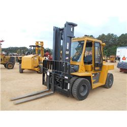 2008 CAT DP70 FORKLIFT, VIN/SN:1206-63197 - 15K CAP, 101" -144" MAST, SIDE SHAFT, DUAL DRIVE, DIESEL