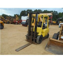 HYSTER 50 FORKLIFT, VIN/SN:D177B41614U - PROPANE, 4' FORKS, CANOPY