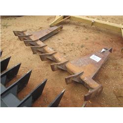 USA HEAVY DUTY 8 SHANK BLADE RAKE, FITS CAT D4G CRAWLER TRACTOR