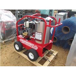(UNUSED) MAGNUM 4000 SERIES STEAM CLEANER/PRESSURE WASHER, - 15 HP GAS ENGINE (HOSE & WAND IN OFFICE